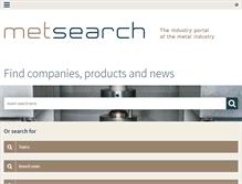 Tablet Screenshot of metsearch.net